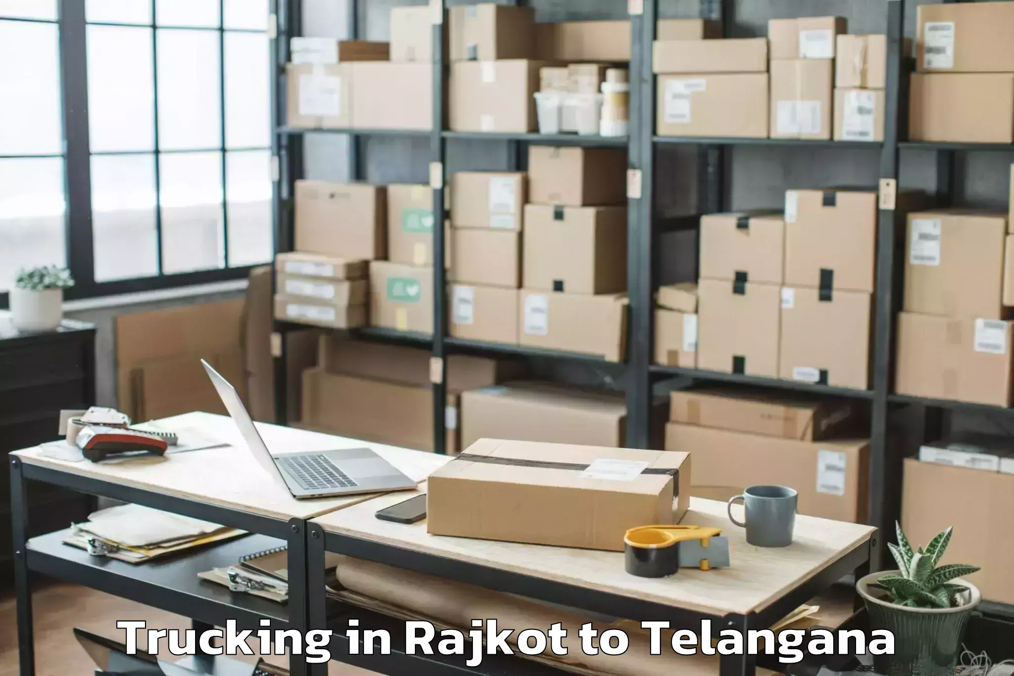 Professional Rajkot to Shaikpet Trucking